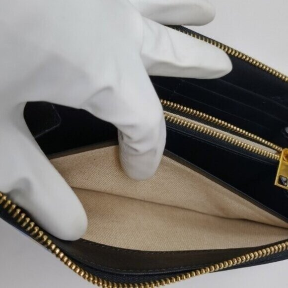 Escada Leather Purple Leopard Continental Wallet $550 - Picture 9 of 12